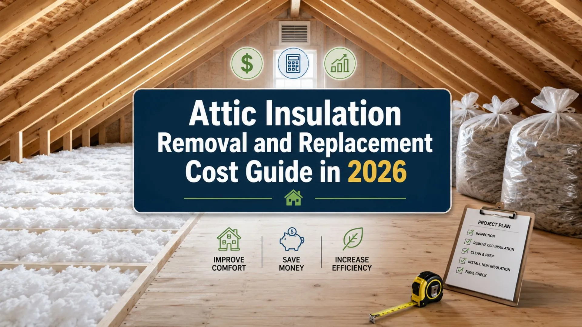 Attic insulation removal and replacement cost planning for homeowners.